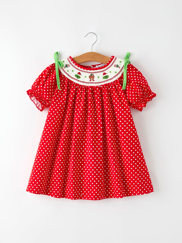 christmas-cheer-red-holiday-girls-dress-with-cute-embroidery-Sophia's Style-Dress-1
